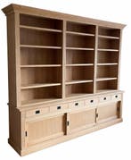 Boekenkast eiken natuur Velp 300 x 240cm, Ophalen of Verzenden, Nieuw