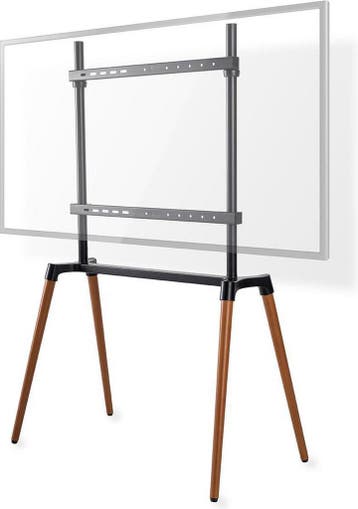 Nedis TV Vloerstandaard - 60 t/m 75 inch - Max 40 kg - Kabel, Huis en Inrichting, Verzenden, Zo goed als nieuw