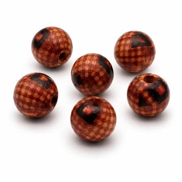 25 x Afrikaanse ronde houten kralen 8 x 9 mm – gat ca. 3.., Ophalen of Verzenden, Nieuw, Kraal