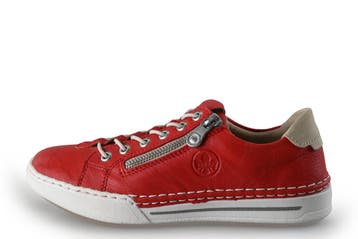 Rieker Sneakers in maat 37 Rood, Verzenden, Sneakers of Gympen, Gedragen, Rood
