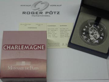 2011 Frankreich 10 Euro 2012 Charlemagne zilver Antik Fin..., Verzenden