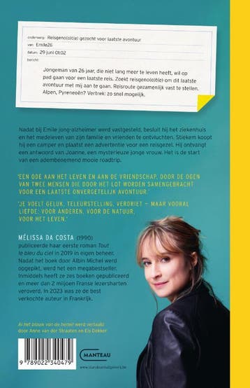 Al het blauw van de hemel 9789022340479 Mélissa Da Costa, Verzenden, Zo goed als nieuw, Mélissa Da Costa
