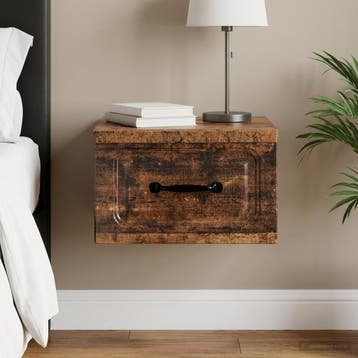vidaXL Wandbeugel Bedkast Oud hout 34,5 x 33 x 20 cm Bewerkt, Minder dan 45 cm, Verzenden, Nieuw, Minder dan 55 cm