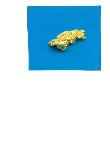 Goud Goud nugget - Hoogte: 17.59 mm - Breedte: 6.69 mm- 2.57