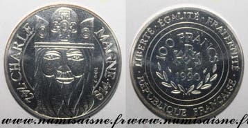 100 Francs France Frankreich Km 982 100 Franken 1990 Typ..., Verzenden