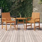 Bijzettafel 45x45x60 cm massief acaciahout, Tuin en Terras, Verzenden, Nieuw