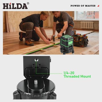 HILDA 360° Roterende Laserwaterpas Beugel met Verstelbare Ba, Verzenden, Nieuw