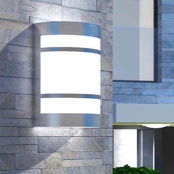 vidaXL Wandlamp voor buiten licht roestvrij staal, Verzenden, Nieuw, Rvs, Wandlamp