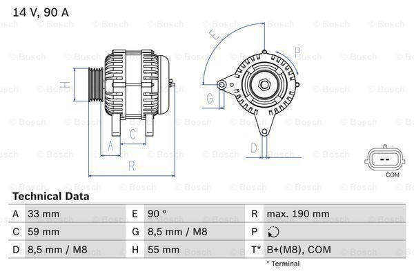 Dynamo / Alternator RENAULT TWINGO II (1.2,1.2 16V,1.2..., Auto-onderdelen, Motor en Toebehoren, Nieuw, Ophalen of Verzenden