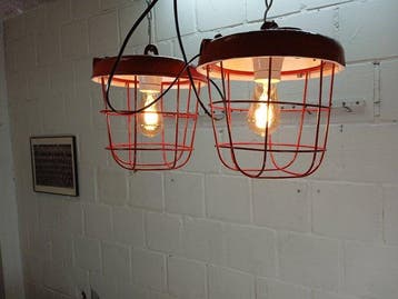 Plafondlamp (2) - Vintage industriële kooi-hanglampen -