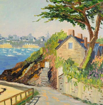 Christiane Stenfort (née en 1940) - Descente à Lancieux, Antiek en Kunst