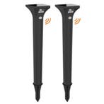 Solar priklampen Move 2 stuks (zwart met bewegingsmelder), Tuin en Terras, Buitenverlichting, Verzenden, Minder dan 50 watt, Staande lamp