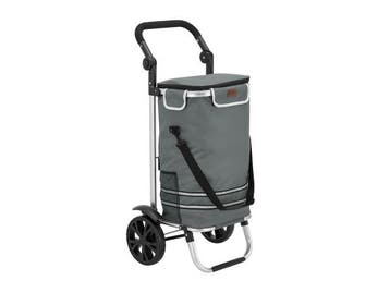 Veiling - Boodschappentrolley 3in1 - 56L - Grijs, Nieuw