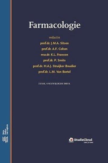 9789036815994 Farmacologie | Tweedehands, Boeken, Verzenden, Zo goed als nieuw, Sitsen, J.M.A.
