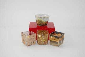 Goebel - Hundertwasser / Monet - Theelichthouder (4) - Glas