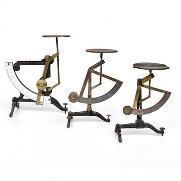 3 stuks Ph. J. Maul - Weegschaal - IJzer - Art Nouveau