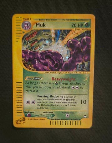Pokémon Card - Muk Holo - WOTC - Aquapolis, Nieuw