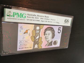 Australië. - 5 Dollars - 2016 - Pick 62a (Zonder