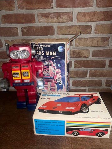 Unbranded - Speelgoed Super Mars Man & Lamborghini LP500S -, Antiek en Kunst