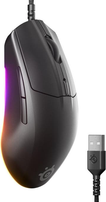 SteelSeries Rival 3 Gen 2 Gamingmuis - Zwart - 3-Zone RGB -, Verzenden, Nieuw