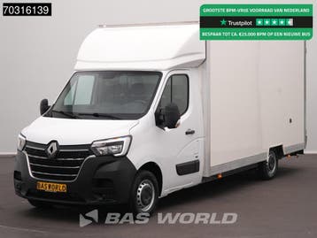 Renault Master 145PK Lowliner Bakwagen LED Navi Airco Cruise, Stof, Gebruikt, Euro 6, Renault