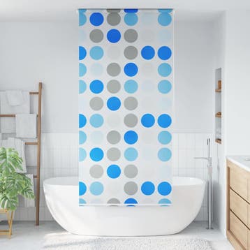 vidaXL Rolgordijn voor douche 100x240 cm cirkel, Verzenden, Nieuw, Meerkleurig