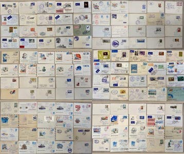 Rusland - Polar- en Luchtvaartfilatelie: 144 historische, Gestempeld