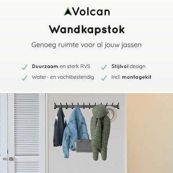 2dekans | Volcan Wandkapstok - 24 Haken - Muur Kapstok, Huis en Inrichting, Ophalen of Verzenden, Zo goed als nieuw