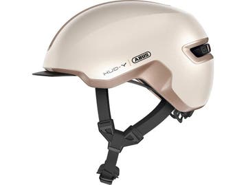 Abus HUD-Y - E-bike helm - Schokabsorberend EPS - Champagne, Fietsen en Brommers, Fietsaccessoires | Fietshelmen, Verzenden, Zo goed als nieuw
