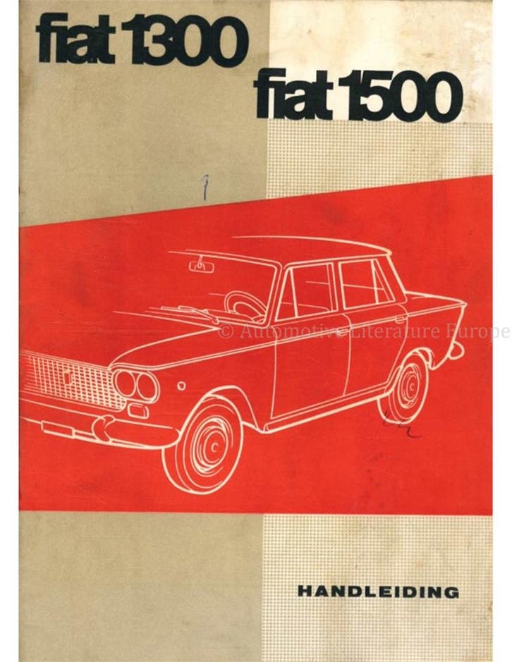1961 FIAT 1300 | 1500 SEDAN INSTRUCTIEBOEKJE NEDERLANDS, Auto diversen, Handleidingen en Instructieboekjes