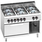 GGM Gastro | Gasfornuis - Lorenzo 700 - 41,0 kW - 6-pits - |, Verzenden