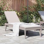vidaXL Ligbed 186x60x29 cm polypropeen cappuccinokleurig, Verzenden, Nieuw