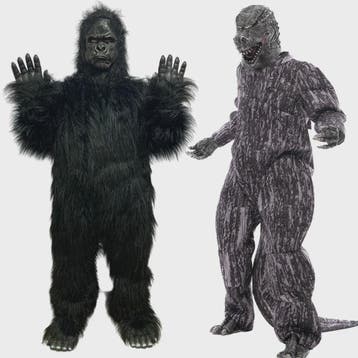 Volwassen King Kong Gorilla Mascotte Kostuum - Feest & Evene