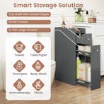 LIVSK Badkameropbergkast - Uitschuifbare Lades - Wieltjes -, Doe-het-zelf en Verbouw, Verzenden, Nieuw