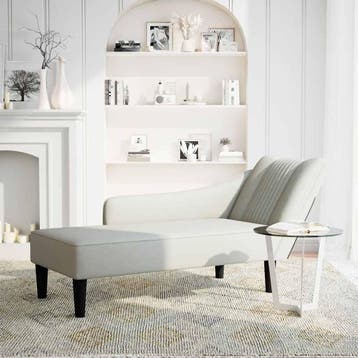 vidaXL Chaise longue met rechterarmleuning fluweel, Verzenden, Nieuw