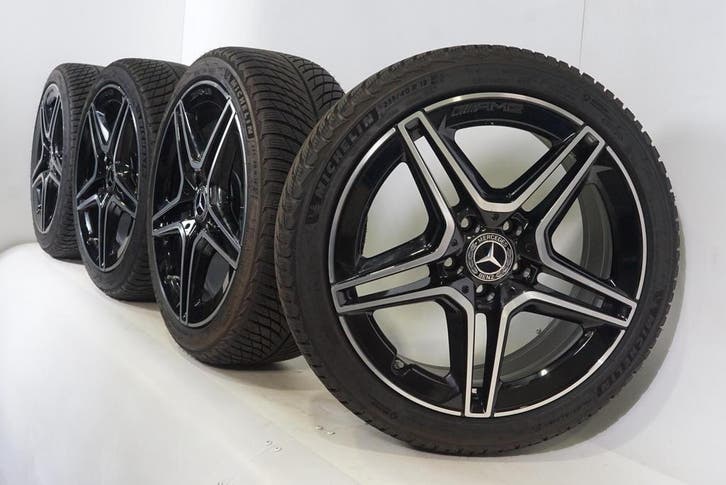 Mercedes A-klasse A35 W177 AMG 18 inch velgen Michelin Winte, Auto-onderdelen, Banden en Velgen, Velg(en), Gebruikt, 18 inch, Winterbanden