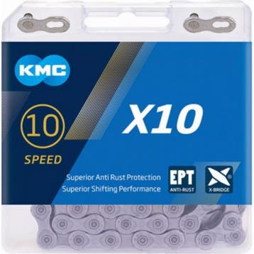 KMC 10-speed fietsketting - anti-roest - zilver - duurzaa..., Fietsen en Brommers, Fietsonderdelen, Ophalen of Verzenden, Nieuw