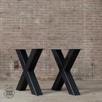 Stalen onderstel tafel - X Poot 10x10 cm, Verzenden, Nieuw