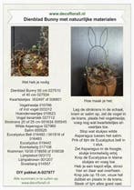 Dienblad bunny met natuurlijke materialen stel zelf je, Ophalen of Verzenden, Nieuw