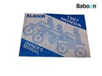 Instructie Boek Honda XL 600 R (XL600R) English, French, Motoren, Verzenden, Gebruikt