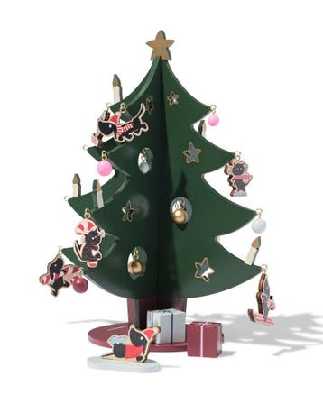 HEMA Takkie en Siepie kerstboom 21x27cm hout, Verzenden, Nieuw
