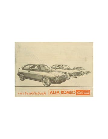 1981 ALFA ROMEO ALFASUD INSTRUCTIEBOEKJE NEDERLANDS, Auto diversen