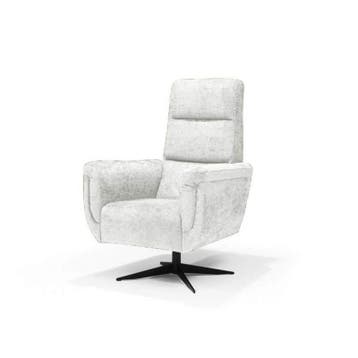 Draaifauteuil Lancaster - fauteuils - Wit, Nieuw, Wit, Stof