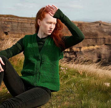 Breipatroon Mouwloos Damesvest Eilis van Donegal Tweed+ -, Ophalen of Verzenden, Nieuw