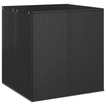 Tuinbox 100cm - PE Rattan Zwart | Retourdeal 35% Korting, Ophalen of Verzenden, Zo goed als nieuw, Overige materialen, Overige typen