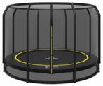 Ingraaf Trampoline Magic Circle Pro Black 366 cm met, Kinderen en Baby's, Speelgoed | Buiten | Trampolines, Ophalen of Verzenden