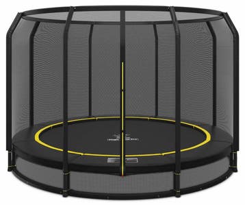 Ingraaf Trampoline Magic Circle Pro Black 366 cm met, Ophalen of Verzenden, Nieuw