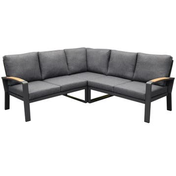 Costa Rica hoek loungeset 3 delig aluminium antraciet, Ophalen of Verzenden, Nieuw, Aluminium