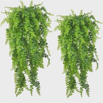 Kunstplant Hangplant 90cm - Nep Varen Slungel met Bladeren v, Verzenden, Nieuw