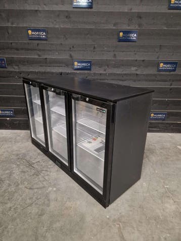 Koelkast | Tefcold | glasdeur | 3-deurs barkoeling | DB301H, Nieuw in verpakking, Koelen en Vriezen